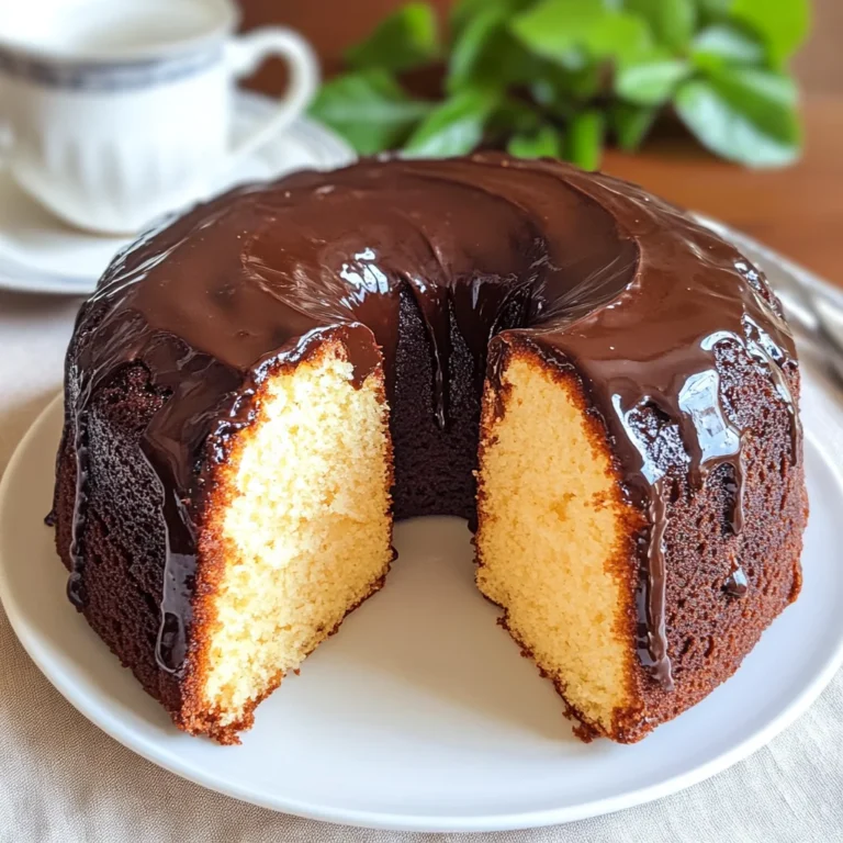 Ciambellone glassato al cioccolato