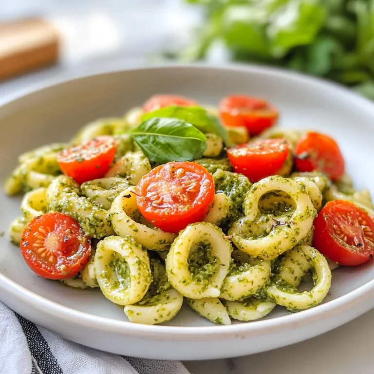 Pasta al pesto di rucola