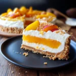 Torta fredda pesche e cocco